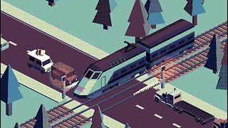 Retro railroad crossing - Ultimate train sim - Level 10 to Level 12 screenshot 2