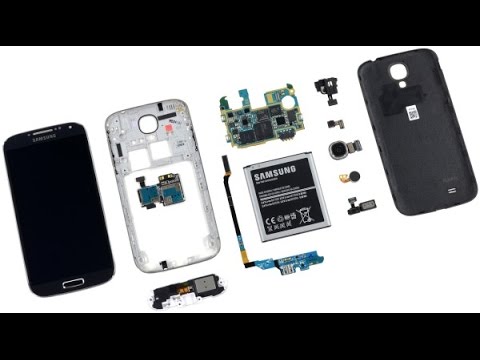 Samsung Galaxy S4 Teardown / Disassembly איך לתקן, לפתוח גלקסי 4