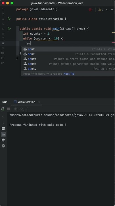 Java Fundamental: While Loop - YouTube image.