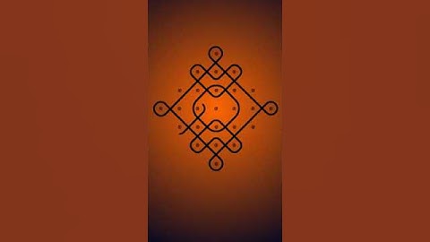 Simple Rangoli 7x7 Dot Design #shorts