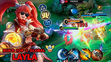 GLOBAL LAYLA NEW ABNORMAL BURST CRIT DAMAGE BUILD!🔥(must try) LAYLA BEST 1 HIT BUILD 2025!!