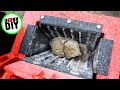 Jaw Crusher In Action - Crushing Concrete, Bricks and Rocks