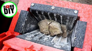 Jaw Crusher In Action  Crushing Concrete, Bricks and Rocks