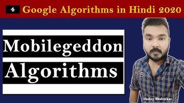 Mobilegeddon Google Algorithm In Hindi 2020