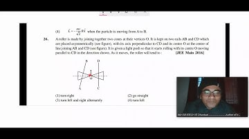 IIT JEE mains 2012 question of Rotational Mechanics explained by RKH SIR