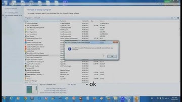 how to remove programs