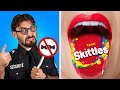 DÉFI NOURRITURE RICHE VS PAUVRE 🍫 Comment Cacher des Snacks au Cinéma ! Astuces Drôles par 123 GO