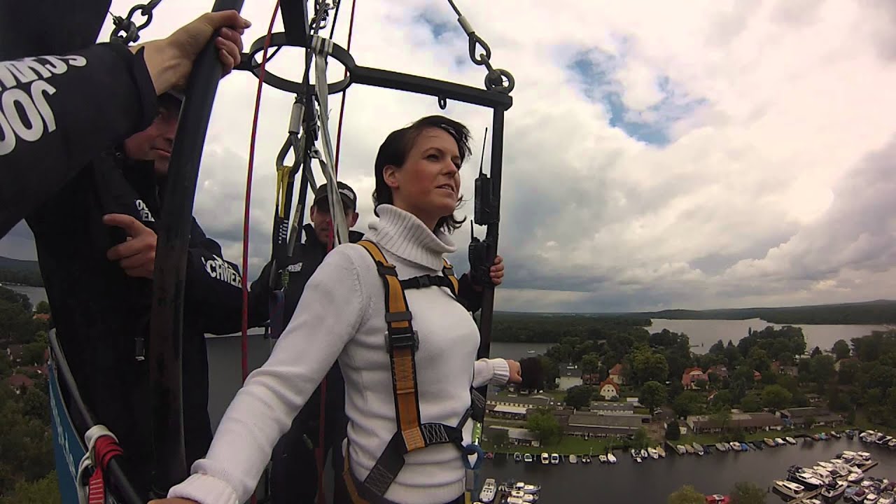Bungee Jumping Berlin Schmöckwitz 21.06.14 (Vogelperspektive)