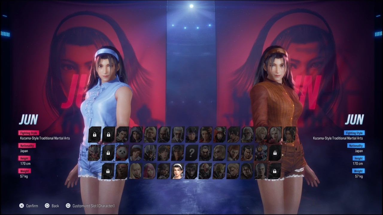 Jun Customization Tekken 8 jun (customized outfit) #2 vs jun (customized outfit) #4 (vs ...