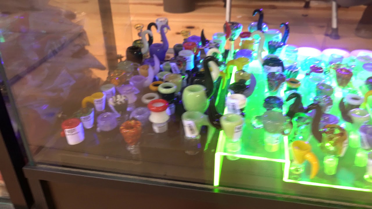 Inhale Bliss rows of bangers, carb caps and bowls