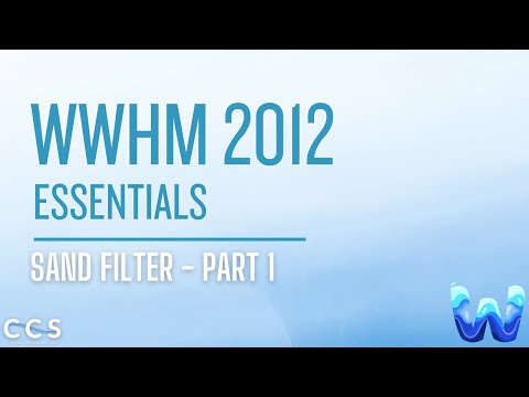 SAND FILTER PART 1 | WWHM 2012 Essentials