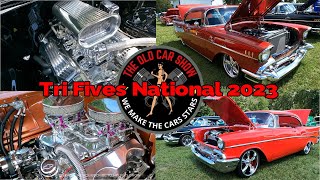 2023 Tri Five Nationals Show Car Field  SEE SOME BADASS ENGINES