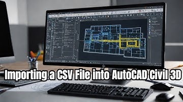Importing a CSV File into AutoCAD Civil 3D