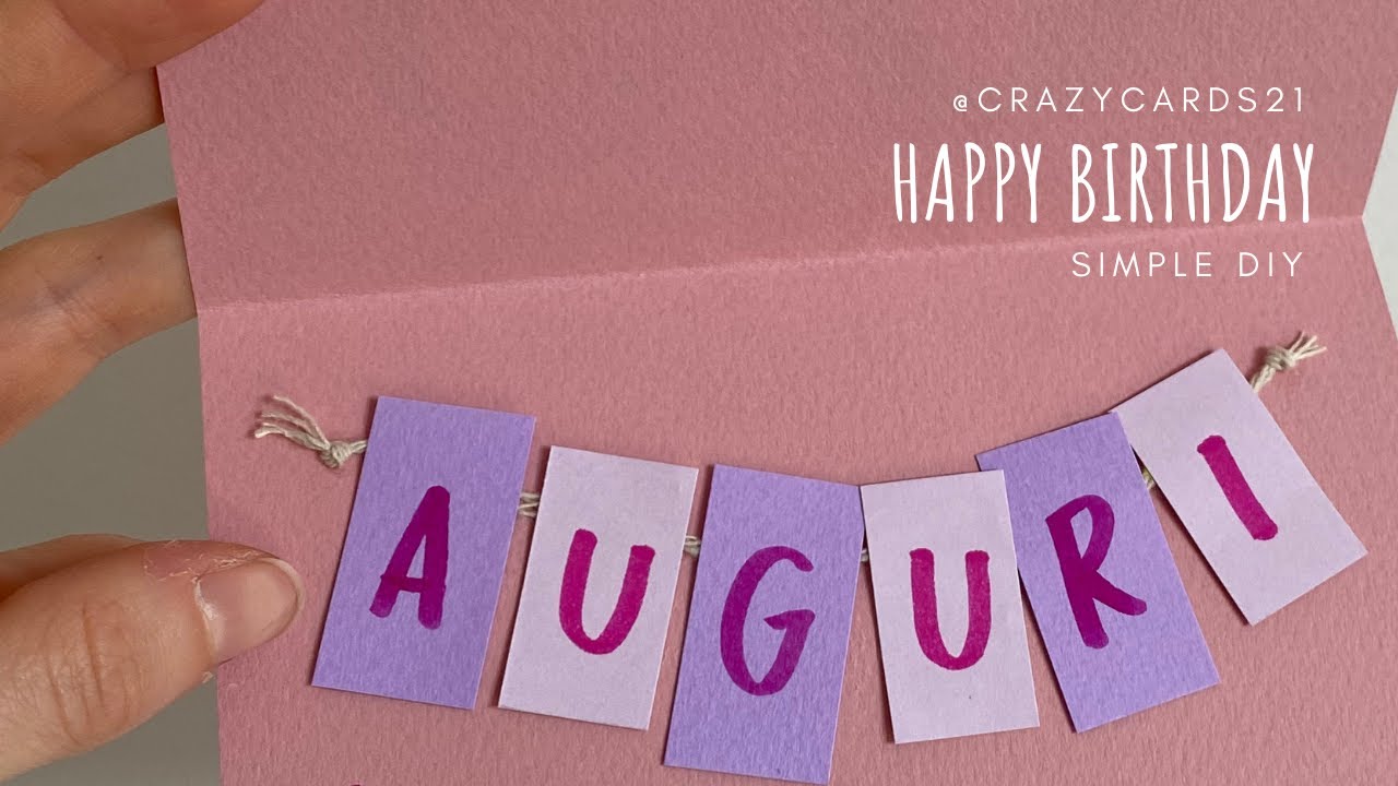 HAPPY 60th BIRTHDAY | 🎂 SIMPLE DIY IDEA FOR BIRTHDAY CARDS | CRAZYCARDS21