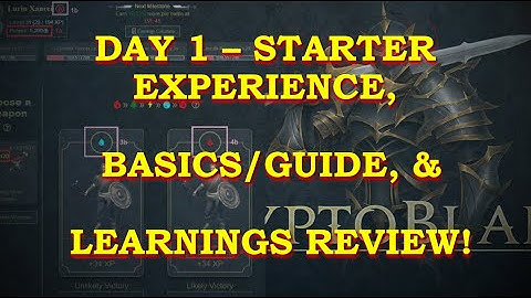 P2E - Day 1: Playing CryptoBlades - All-in 10 MINs - EARN SKILL