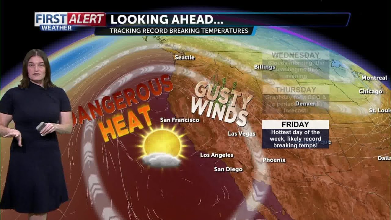 Temperatures soar Wednesday, tracking record breaking heat this weekend ...