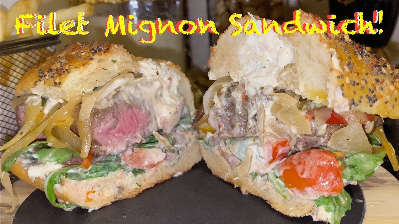 Filet Mignon Steak Sandwich! YouTube