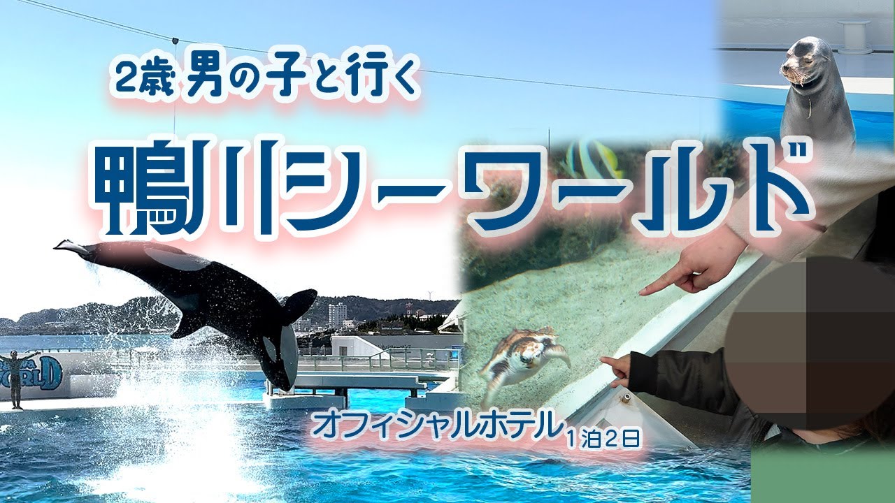 【2歳子連れ】鴨川シーワールドを満喫／オフィシャルホテル1泊2日(マー君と行く)