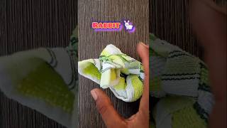 Rabbit with kerchief origami #shortvideo
