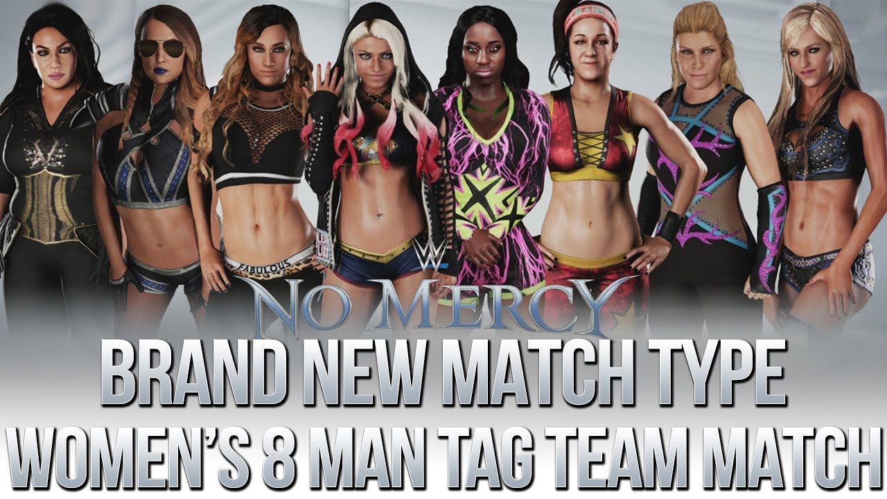WWE 2K18 8 Women's Tag Team Match YouTube