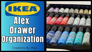 💥IKEA ALEX DRAWER ORGANIZATION | HOW I ORGANIZE MY DREAM CRAFT ROOM STORAGE!