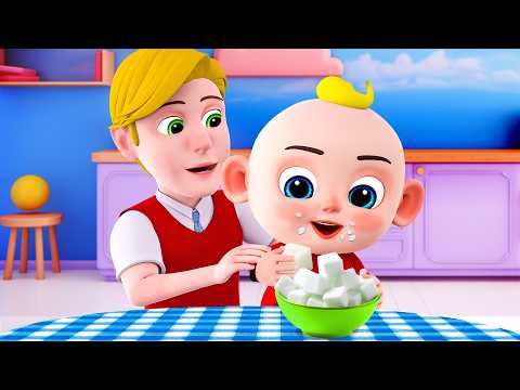 Johny Johny Yes PaPa Song 👶😂 What is the baby hiding? | Funny Nursery Rhymes & Kids Songs