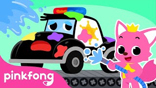 ¡Lavemos el Auto con Pinkfong! 🧽🚓| Villa de Autos | Pinkfong Cuentos Infantiles