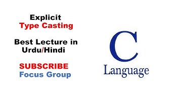 What is Explicit Type Casting | Type Casting | Lecture in Urdu/Hindi