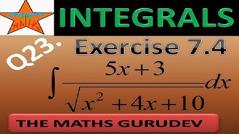Exercise 7.4 Question23, Class 12 maths, Integrals, NCERT solutions by THE MATHS GURUDEV, EX7.4 Q23,