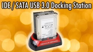 IDE SATA USB 3.0 Docking Station and demonstration - YouTube