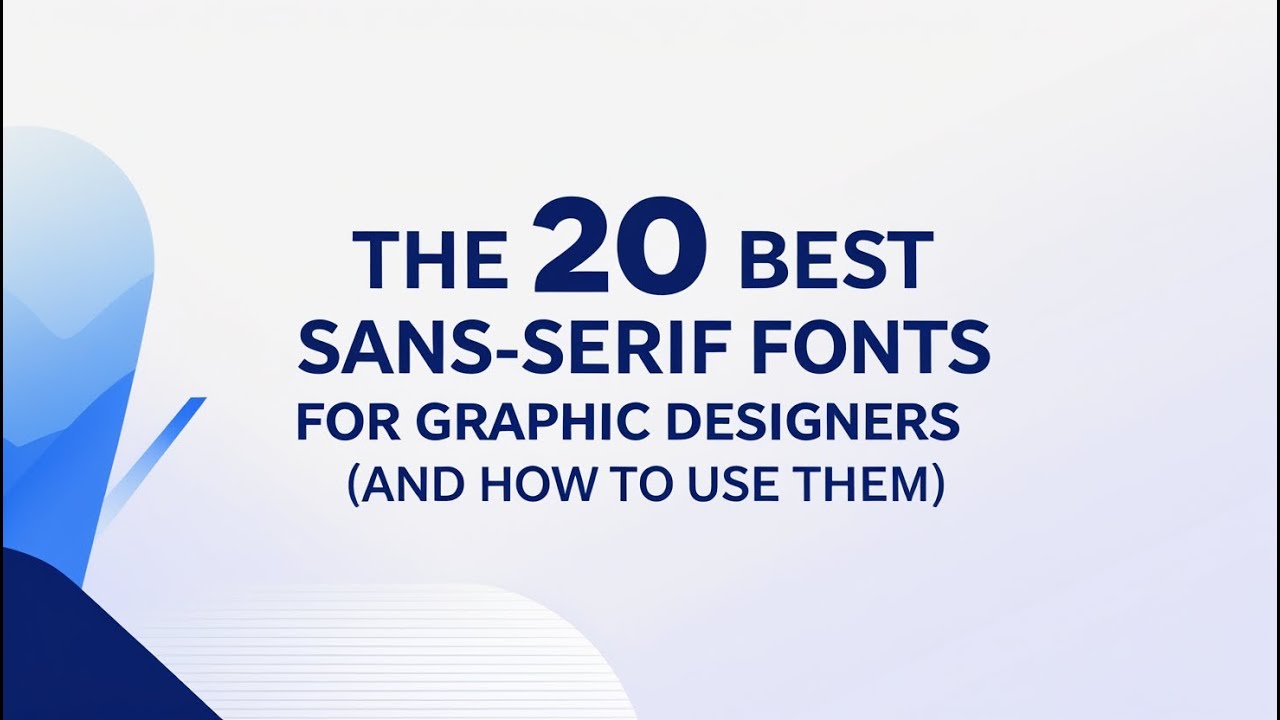 The 20 Best Sans Serif Fonts for Graphic Designers -- Download Fonts