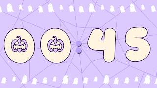 👻 45 Second Cute Halloween Timer | Pastel Ghost Countdown