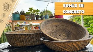 COMO CREAR BOWLS DE CONCRETO CON MOLDES DE ARENA//