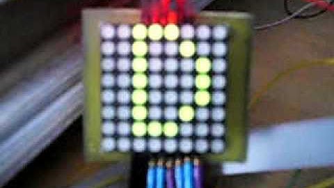 8x8 Led Matrix driver using an FPGA