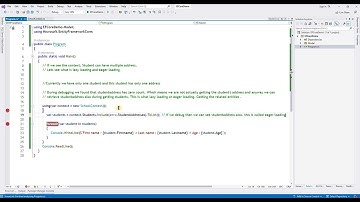 Entity Framework Core Lazy loading and Eager loading