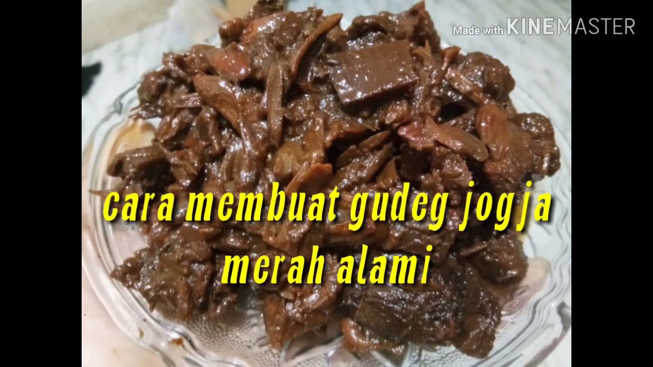 Cara membuat gudeg jogja merah alami dan enak 