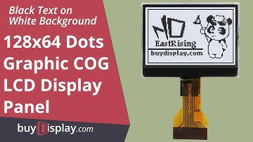 1.7 inch Low Cost White 128x64 Graphic COG LCD Display ST7567 SPI