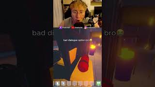 [ twitch: natcniel ] bad dialogue option bro..😭 #shorts