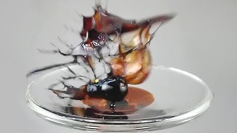 Ferrofluid Magnet Smash Slow Motion #shorts