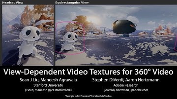 View-Dependent Video Textures for 360ˇ Video