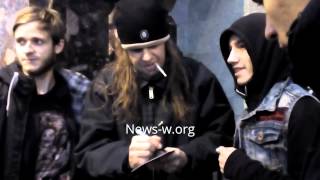 Slipknot guys meet fans in Moscow 31.01.2016 after live show