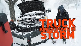 Snow Storm is HERE ! Truck Breakdowns middle of storm