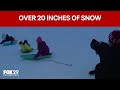 Family fun after over 20 inches of snow fall in Bucks County