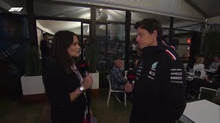 Toto wolf Post Race interview Australian Grand Prix #f1 #totowolff