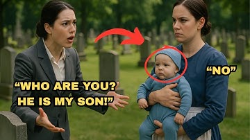 "Billionaire Mom Visits Son’s Grave—Finds Waitress Crying with a Baby. What She Learns Breaks Her!"