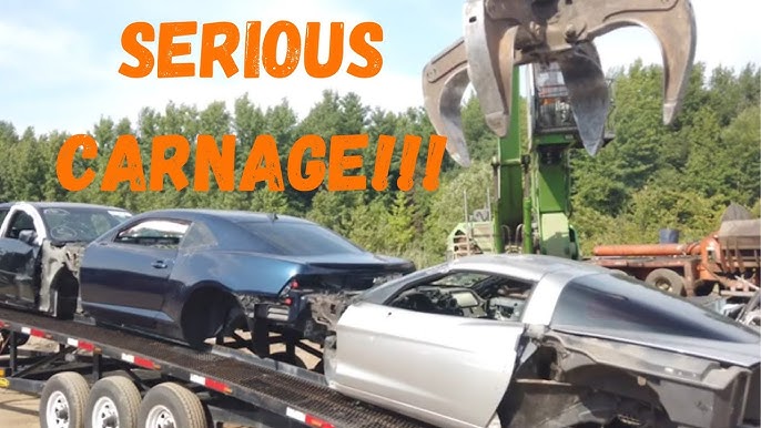 LeeC Parts Salvage Yard Scrapping Corvettes and Camaros! - YouTube