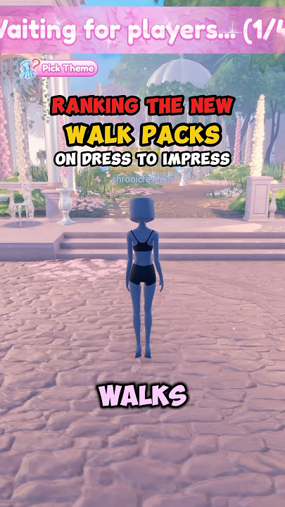 The BEST Walk Pack IS... on Dress to Impress #dresstoimpress #roblox #dti