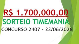 TIMEMANIA RESULTS FOR 06/23/2026 CONTEST 2407 | DRAWN NUMBERS