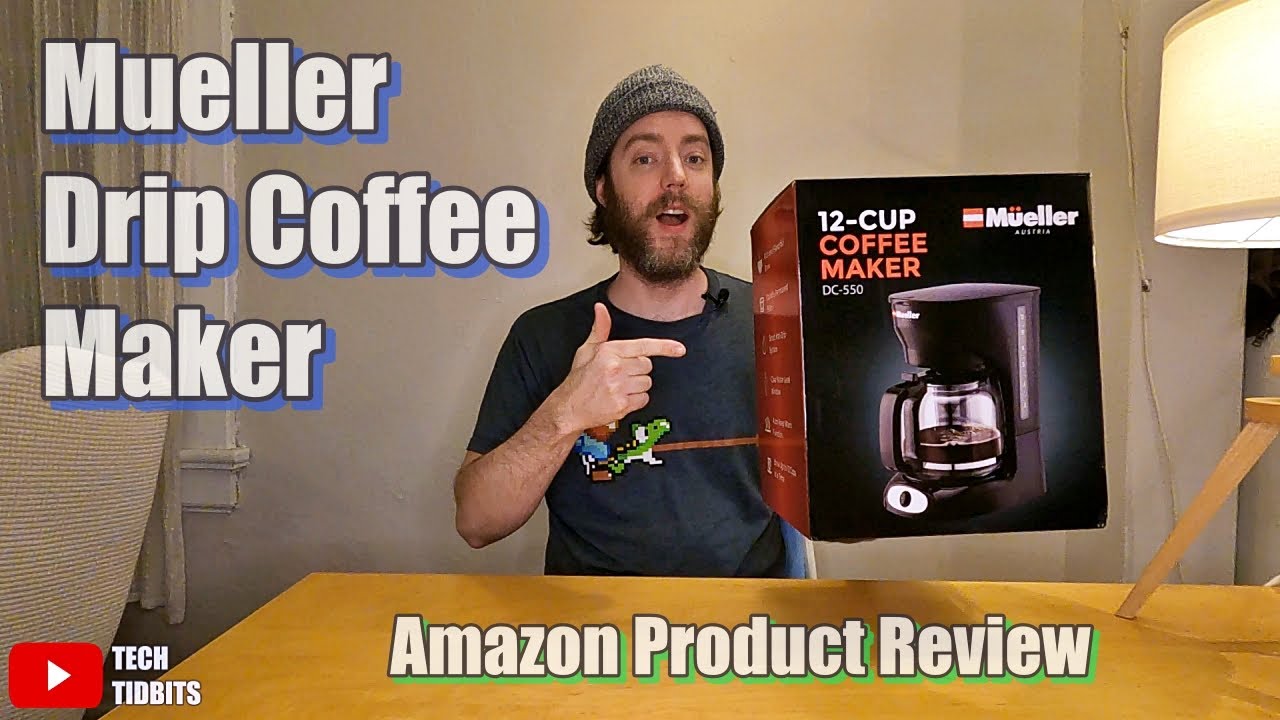 Mueller 12-Cup Drip Coffee Maker with Auto Keep Warm Function and Permanent Filter