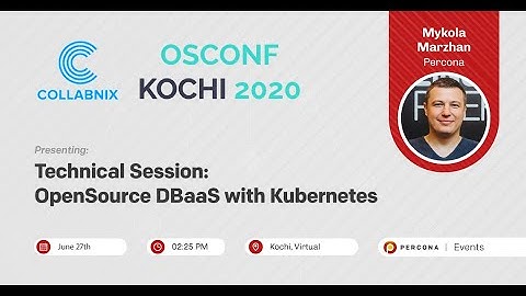 OpenSource DBaaS with Kubernetes